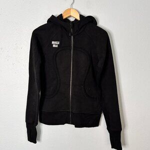 Lululemon Scuba Full Zip Black Muscle Milk Hoodie 8